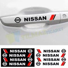 Nissan Logo Kapı Kolu Jant Ayna Oto Sticker Yapıştırma Etiket 4Ad