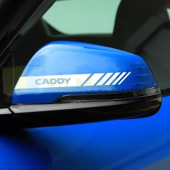Volkswagen Caddy Dikiz Yan Ayna Kapağı Oto Şerit Sticker Araba Etiket Araç Yapıştırma 3 Çift