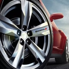 Honda Logo Kapı Kolu Jant Ayna Oto Sticker Yapıştırma Etiket 4 Ad
