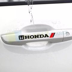 Honda Logo Kapı Kolu Jant Ayna Oto Sticker Yapıştırma Etiket 4 Ad