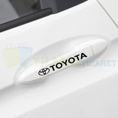 Toyota Logo Kapı Kolu Jant Ayna Oto Sticker Yapıştırma 10 Adet