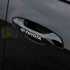 Toyota Logo Kapı Kolu Jant Ayna Oto Sticker Yapıştırma 10 Adet