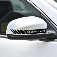 Citroen Logo Dikiz Yan Ayna Kapağı Oto Şerit Sticker Araba Etiket Araç Yapıştırma 3 Çift