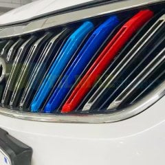 Bmw M Ayna Şerit Ön Izgara Marşpiyel Sticker Yapıştırma Logo 6 Ad