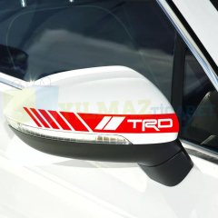 Toyota TRD Logo Dikiz Yan Ayna Kapağı Oto Şerit Sticker Araba Etiket Araç Yapıştırma 3 Çift