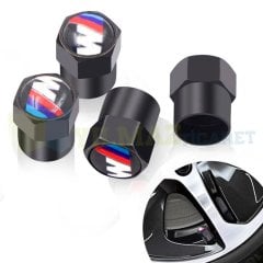 Bmw M Logo Sibop Kapağı Siyah 4 Adet Paslanmaz Çelik Yüksek Kalite