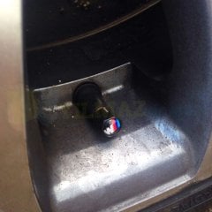 Bmw M Logo Sibop Kapağı Siyah 4 Adet Paslanmaz Çelik Yüksek Kalite