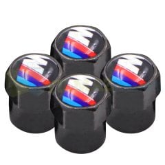 Bmw M Logo Sibop Kapağı Siyah 4 Adet Paslanmaz Çelik Yüksek Kalite