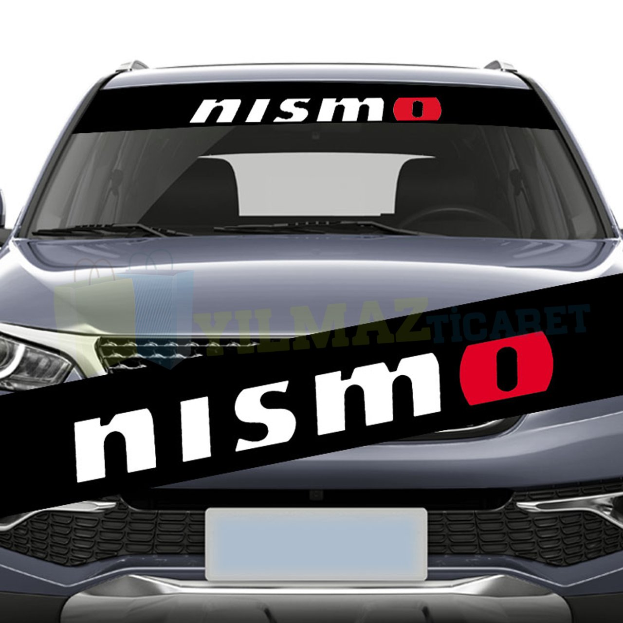 Nissan Nismo Logo Ön Arka Cam Güneşlik Oto Sticker Yapıştırma