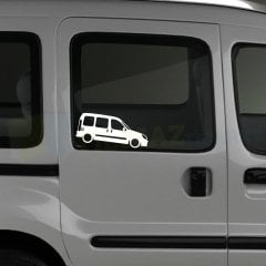 Renault Kango Mk1 Basık Araç Kelebek Cam Oto Sticker Etiket 1 Çift