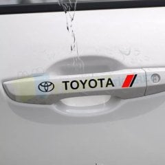 Toyota Logo Kapı Kolu Jant Ayna Oto Sticker Yapıştırma 4 Adet