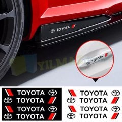 Toyota Logo Kapı Kolu Jant Ayna Oto Sticker Yapıştırma 4 Adet