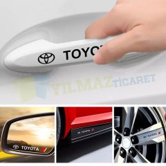 Toyota Logo Kapı Kolu Jant Ayna Oto Sticker Yapıştırma 4 Adet