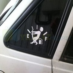 Araba Yakıt Deposu Kapağı Oto Sticker Klebek Cam Araç Yapıştırma Etiket 12 X 8 Cm Kaliteli Folyo