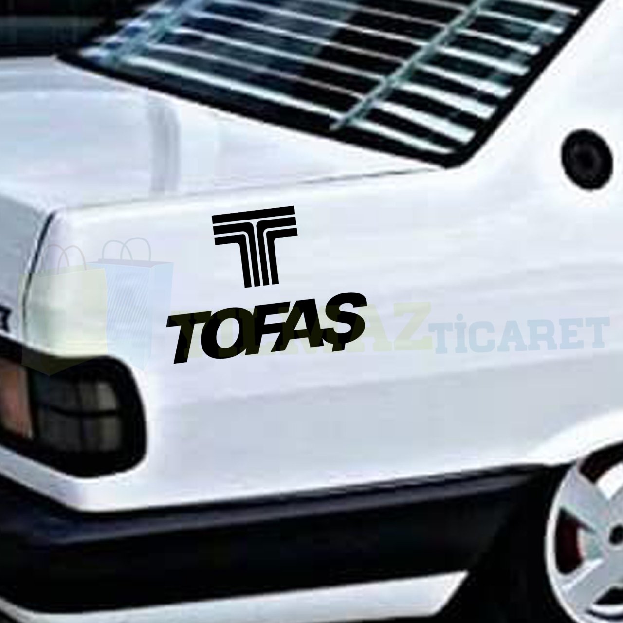Tofaş Logo Oto Sticker Çıkartma Yapıştırma Kaput Tampon Cam Araç Etiket 2 Adet