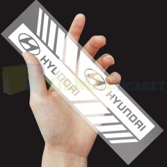 Hyundai Arma Dikiz Yan Ayna Kapağı Oto Şerit Sticker Araba Etiket Araç Yapıştırma 3 Çift