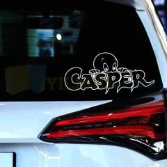 Casper Hayalet Oto Sticker Arka Kelebek Cam Yapıştırma Etiket
