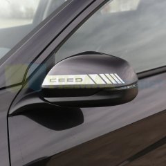 Kia Ceed Yazı Dikiz Yan Ayna Kapağı Oto Şerit Sticker Araba Etiket Yapıştırma 3 Çift 20 x 2 Cm