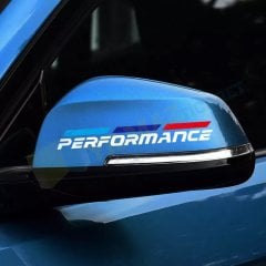Bmw M Performance Ayna Kapı Kolu Jant Sticker Etiket 4 Adet