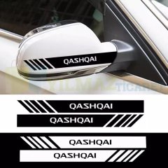Nissan Qashqai Yazı Dikiz Yan Ayna Kapağı Oto Şerit Sticker Araba Etiket Yapıştırma 3 Çift 20 x 2 Cm