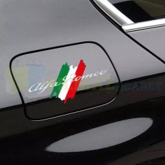 Alfa Romeo Logo Yazı Bagaj Depo Kapağı Cam Oto Sticker Etiket Yapıştırma