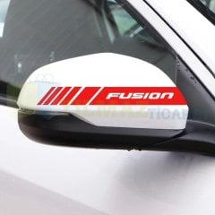 Ford Fusion Dikiz Yan Ayna Kapağı Oto Şerit Sticker Araba Etiket Yapıştırma 3 Çift