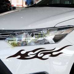 Araba Yan Ayna Motosiklet Alev Oto Sticker Etiket Yapıştırma 2 Ad