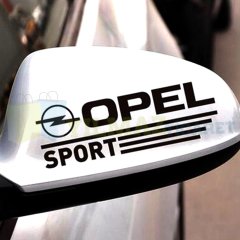 Opel Logo Arma Yan Ayna Şerit Oto Sticker Yapıştırma Etiket 1 Çift