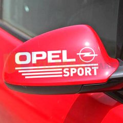 Opel Logo Arma Yan Ayna Şerit Oto Sticker Yapıştırma Etiket 1 Çift