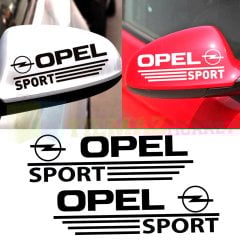 Opel Logo Arma Yan Ayna Şerit Oto Sticker Yapıştırma Etiket 1 Çift