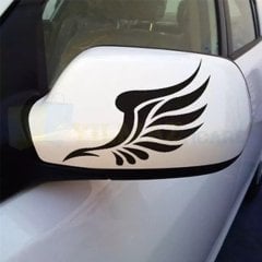 Melek Kanat Yan Ayna Bagaj Oto Sticker Araba Yapıştırma Etiket 1 Çift