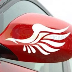 Melek Kanat Yan Ayna Bagaj Oto Sticker Araba Yapıştırma Etiket 1 Çift