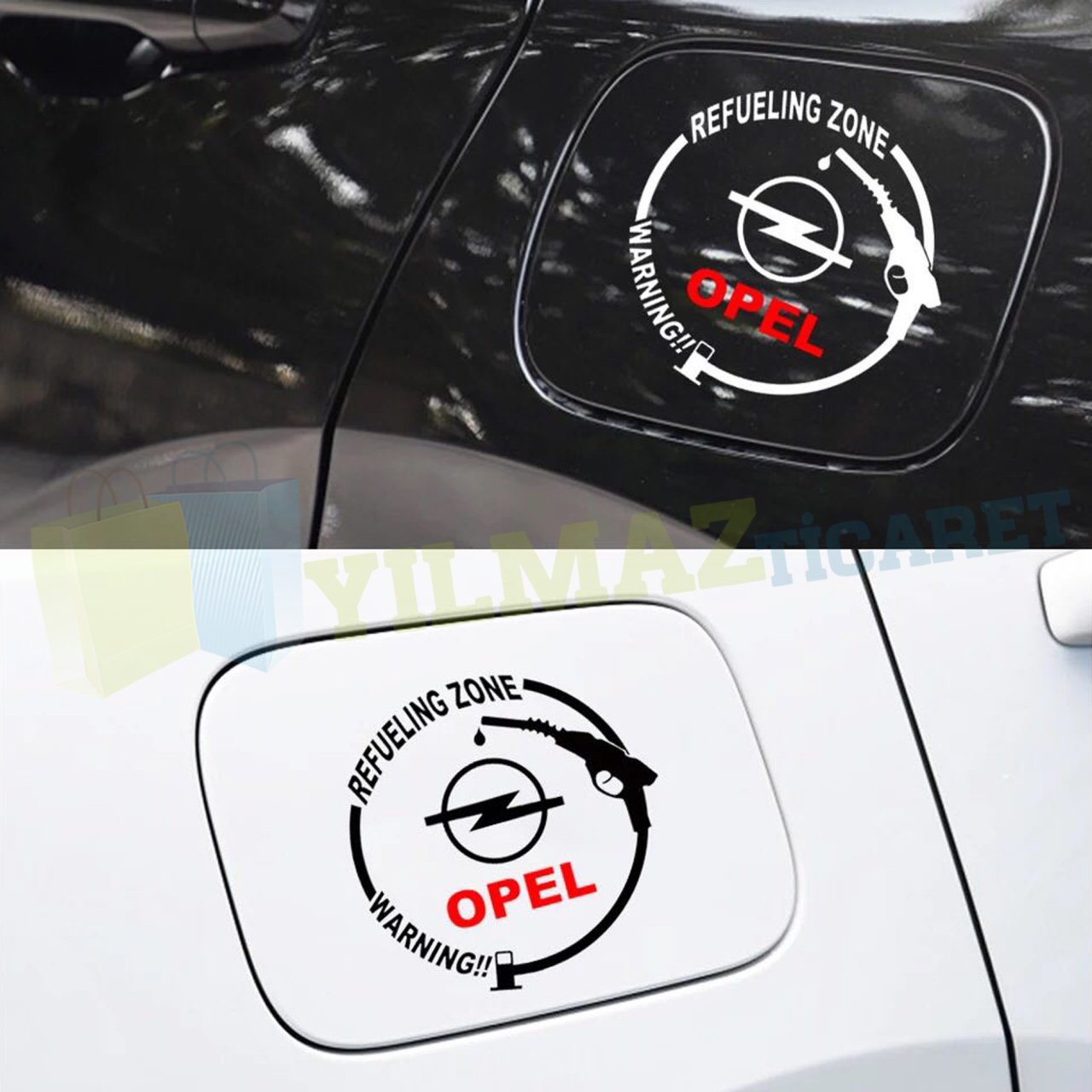 Opel Logo Benzin Dizel Depo Kapağı Oto Sticker Yapıştırma Etiket Araba Çıkartma Kaliteli