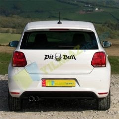 Pitbull Dog Kafa Oto Sticker Araba Yapıştırma Etiket