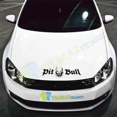 Pitbull Dog Kafa Oto Sticker Araba Yapıştırma Etiket