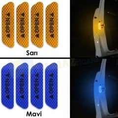 Araç Kapı Open Reflektör Araba Oto Sticker Yapıştıma 4 Adet