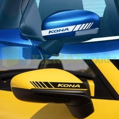 Hyundai Kona i10 i30 i40 i20 ix20 i25 Yan Dikiz Ayna Kapağı Oto Şerit Sticker Yapıştırma 3 Çift