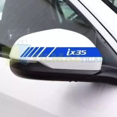 Hyundai Kona i10 i30 i40 i20 ix20 i25 Yan Dikiz Ayna Kapağı Oto Şerit Sticker Yapıştırma 3 Çift