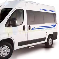 Karavan Yan Şerit Oto Sticker Yapıştırma Etiket Kaliteli Folyo