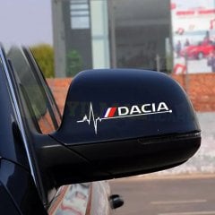Dacia Logo Kalp Atış Ritim Yan Ayna Oto Sticker Yapıştırma 1 Çift