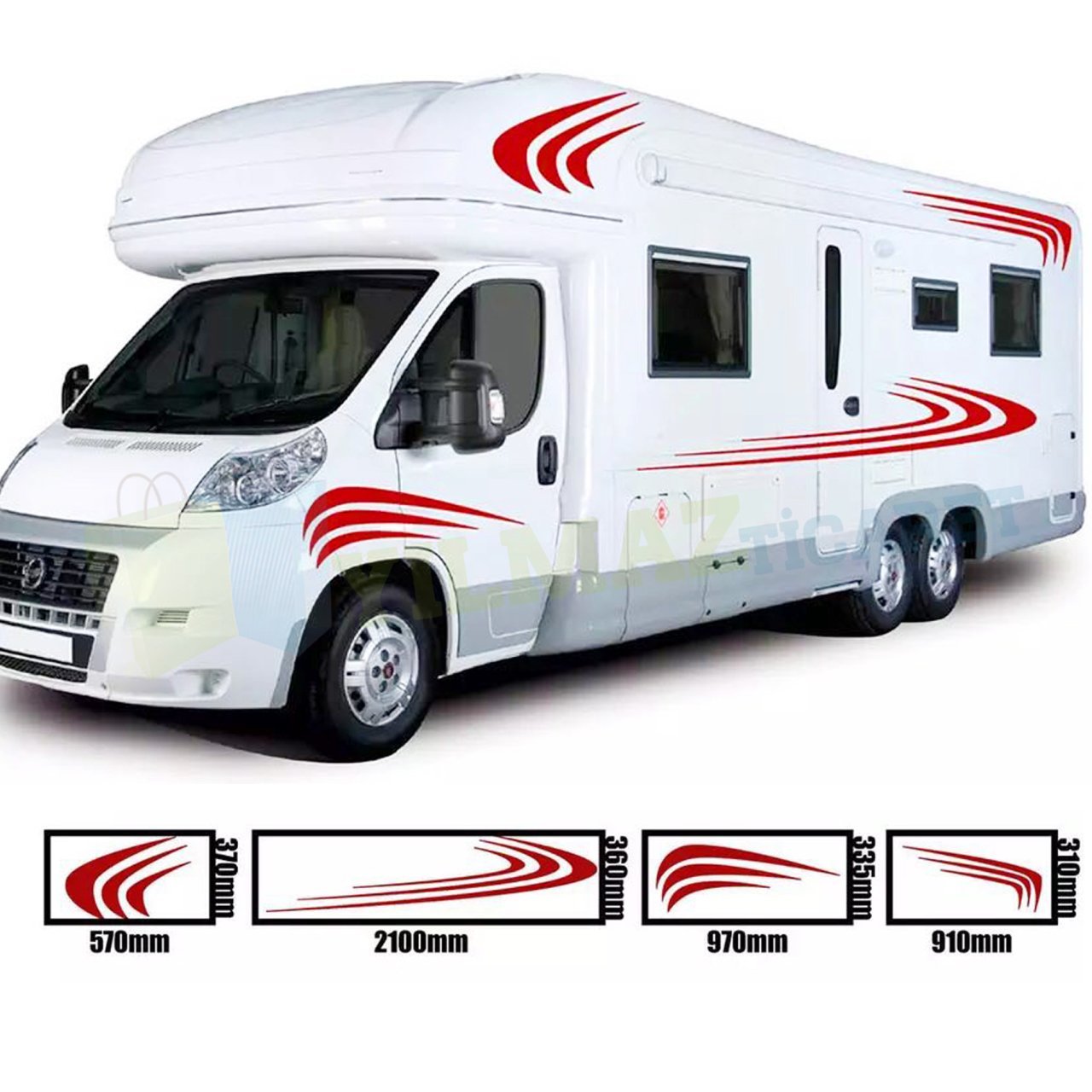 Karavan Çekme Oto Sticker Yapıştırma Modifiye Kaliteli Folyo