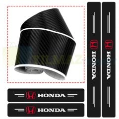 Honda Logo Karbon Kapı Eşiği Oto Sticker Etiket Yapıştırma 4 Adet