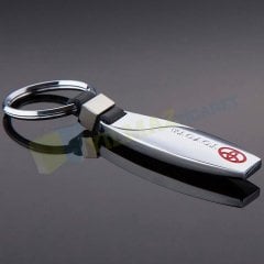 Toyota Deri Stil Lüks Anahtarlık Paslanmaz Çelik