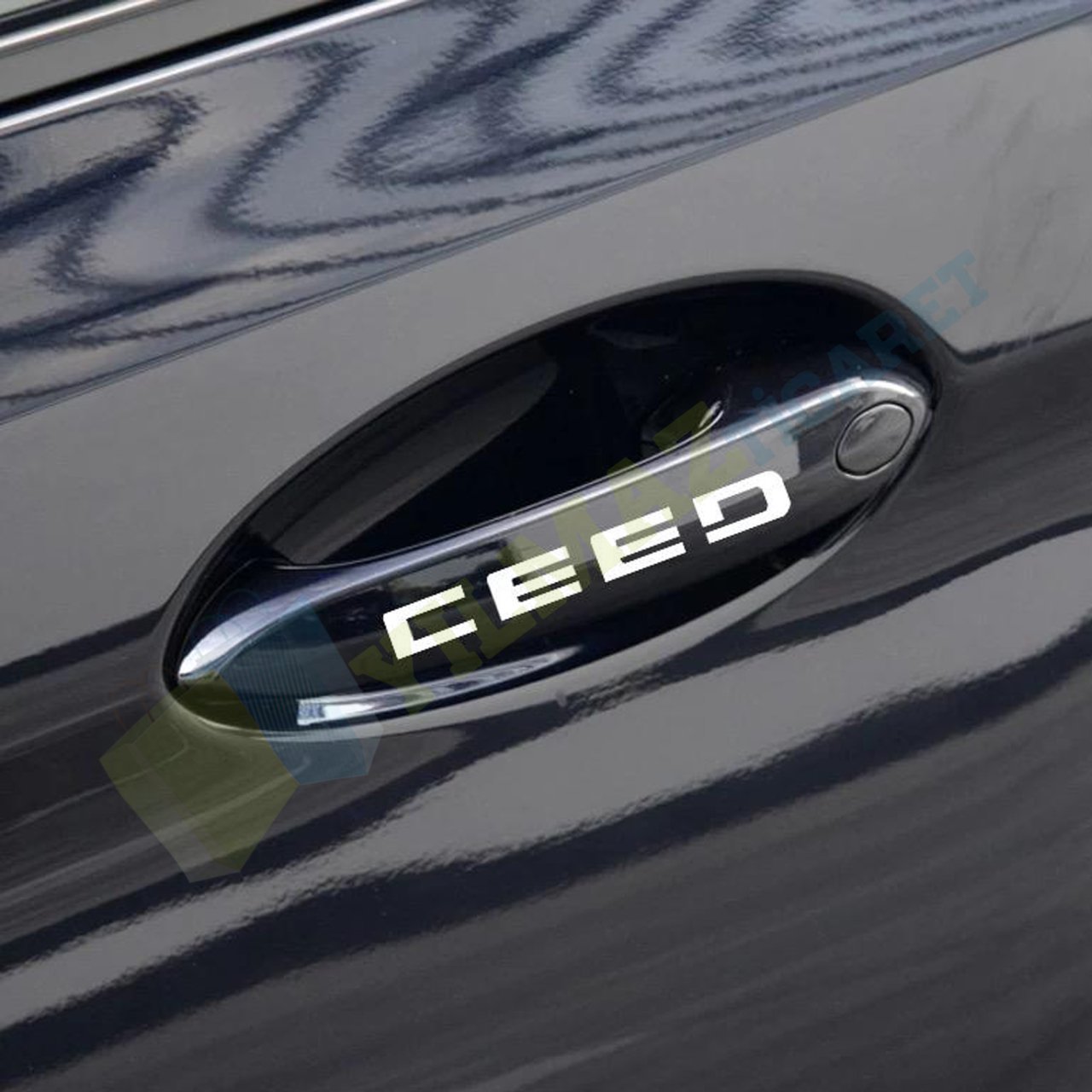 Kia Ceed Kapı Kolu Jant Oto Sticker Etiket 10 Adet Kaliteli Folyo