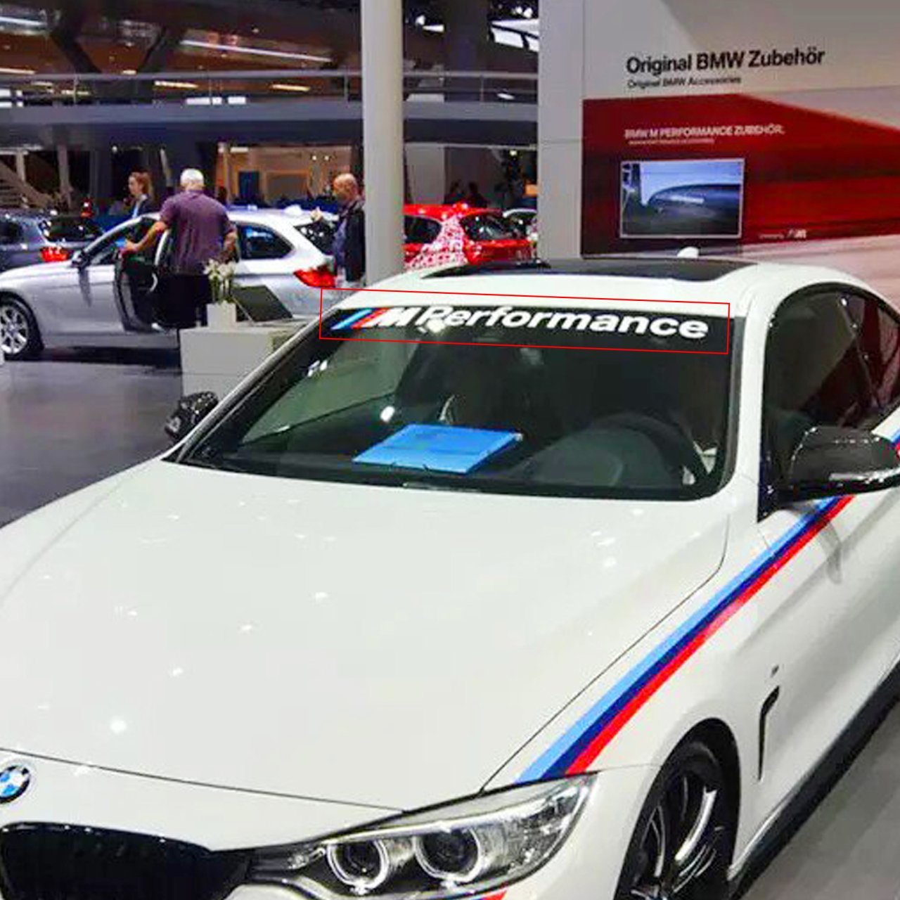 Bmw M Performance Logo Ön Cam Güneşlik Oto Sticker Etiket 1 Adet