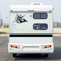 Pusula Karavan Kamp Çekme Off Road Oto Sticker Araba Etiket Yapıştırma Çıkartma