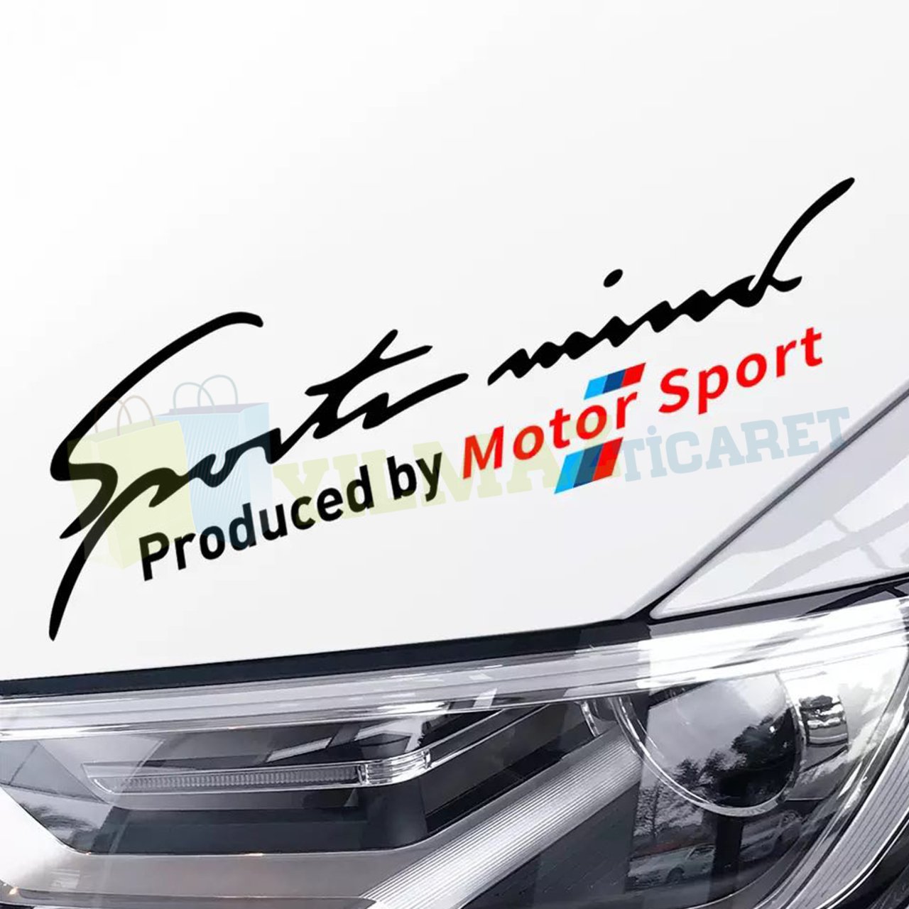 Bmw M Motor Sport Sport Mind Kaput Tampon Oto Sticker Yapıştırma