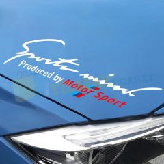 Bmw M Motor Sport Sport Mind Kaput Tampon Oto Sticker Yapıştırma