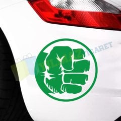 Mao Do Hulk El Yumruk Oto Sticker Araba Etiket Yapıştırma
