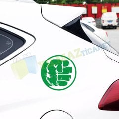 Mao Do Hulk El Yumruk Oto Sticker Araba Etiket Yapıştırma